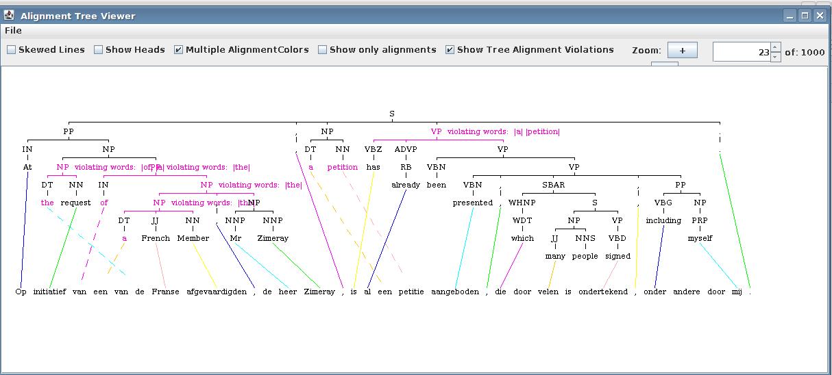 Alignment Tree Viewer