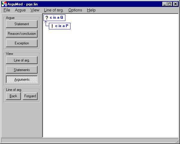 screen of sample session