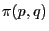 $\pi(p,q)$