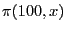 $\pi(100,x)$