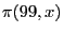 $\pi(99,x)$