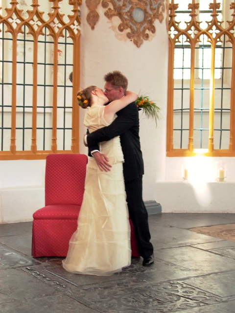 "you may kiss the bride"