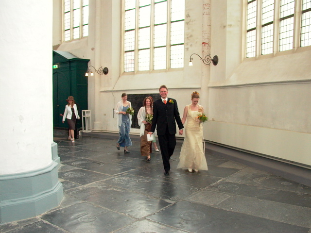 just married and heading for the tart!