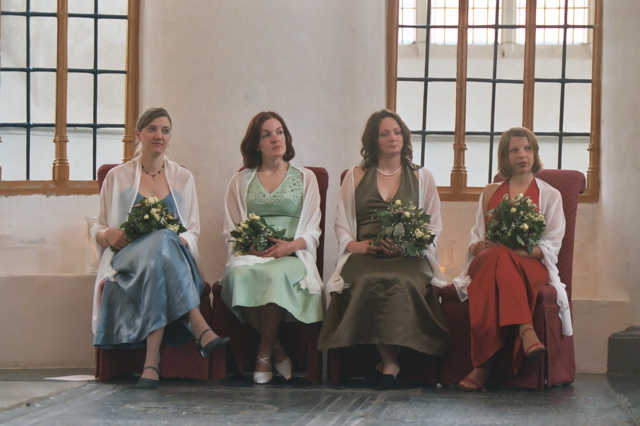 the bridesmaids: four sweet flower petals