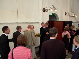 Mingling, Greeting, Hugging