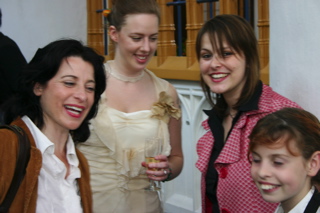 Hanni. Steffi, Steffi & Vera during a smiling contest...